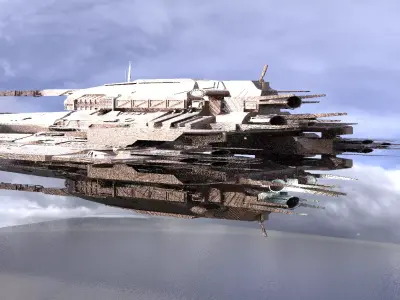 Spaceship Gunslinger 3D model