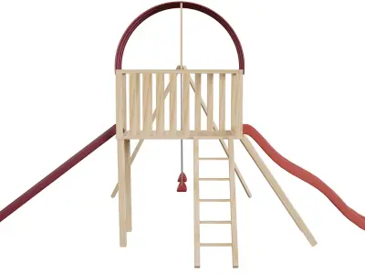 Swing Set Low-poly 3D model purchase