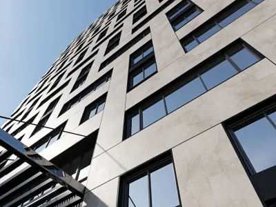 Modern residential building 19 3D model