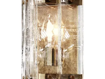 Triangular Glass Wall Light 3D model