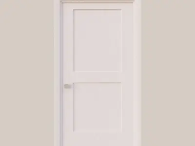 Double-Inset Interior Door 3D model