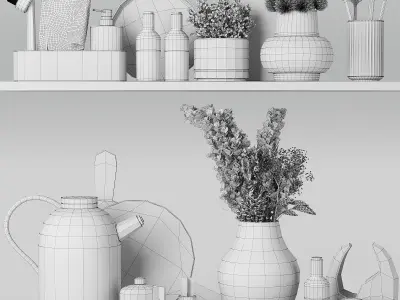 Kitchen accessories 02 3D model