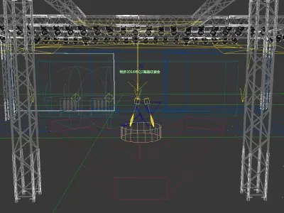 Concert party carnival stage 19 3D model
