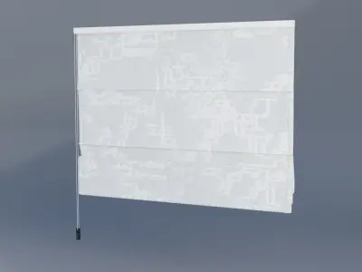 Roman shades Low-poly 3D model