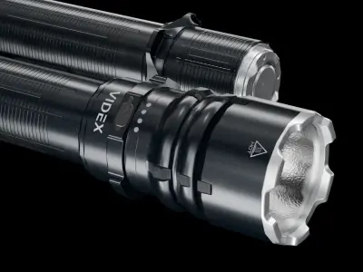 tactical flashlight 2 Low-poly 3D model