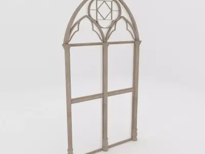 Medieval Window Low-poly 3D model buy