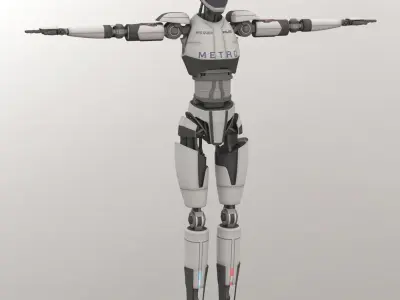 Police Bot 3D model