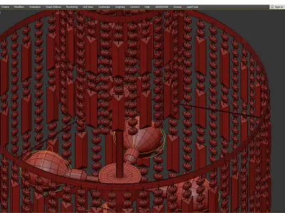 Chandelier Niagara Low-poly 3D model