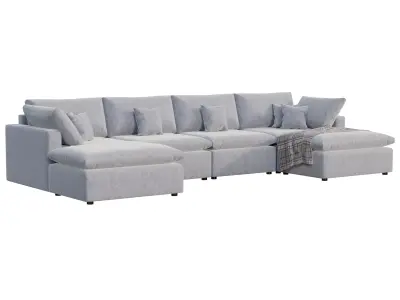 Modern corner sofa 3D model order