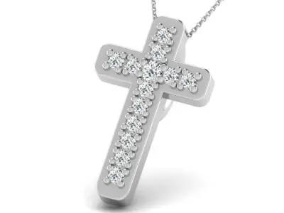 Pendants Collection om pendant gold with diamonds 3D print model