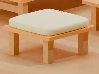 Living Room Set Vol 1 Combined Model 3D model