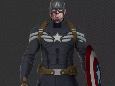 Captain America Steve Rogers from CA and the Winter Soldier 3D model