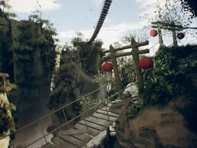 Chinese Landscape 63 Assets Low-poly 3D model