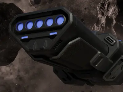 Sci-Fi Spaceship 3D model 3
