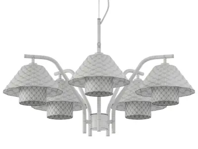 Oxford Double Chandelier Low-poly 3D model
