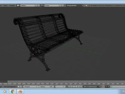 Street shop Low-poly 3D model