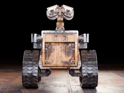 Robot wall-e Low-poly 3D model