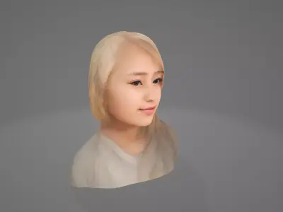 Character No 4  Not Rigged 3D model Low-poly 3D model