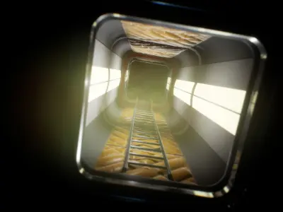 SCI-FI Laboratory Low-poly 3D model