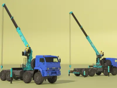  Hyundai Crane Equipment on Kamaz Truck with Operator 