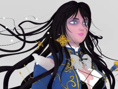 fantasy character 3D model