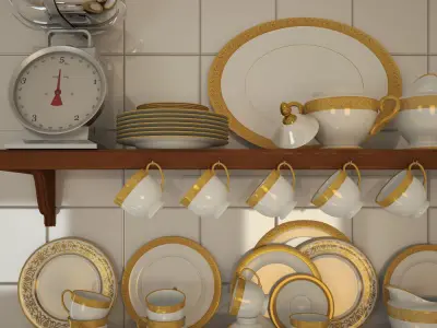 Kitchen ware 3D model