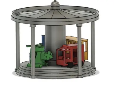 Carousel - H0 Scale 3D print model
