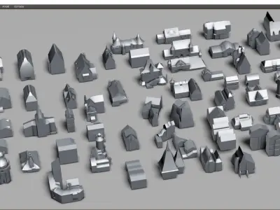 MRVL architecture set 3D model