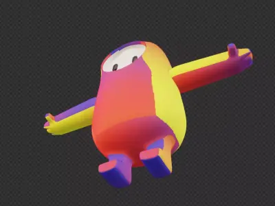 Fall Guy model 3D 3D model