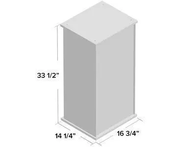 Black Alvin Curio Cabinet 3D model