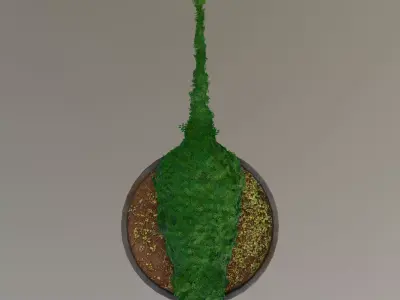 Giant Rat Topiary Sculpture 3D model