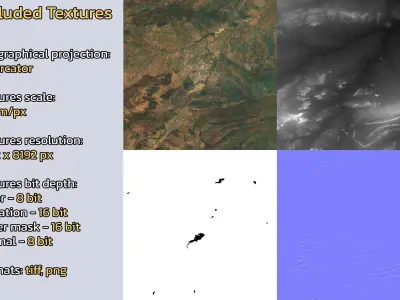 Gaborone Botswana City Landscape 3D Model 3D model