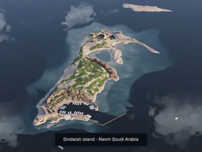 Saudi Arabia future projects 3D Model Pack