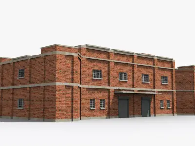 Factory xx4 Low-poly 3D model