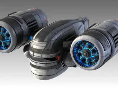 SciFi Spaceship 3D model