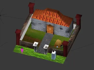 my dream house Free low-poly 3D model