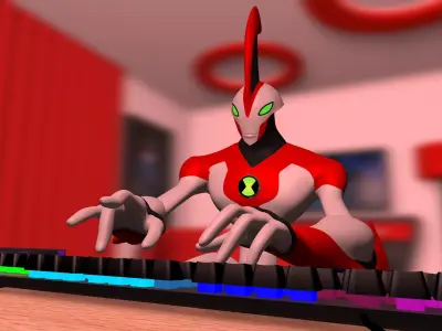 WayBig Ultimate Alien Ben 10 3d Model  3D model