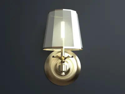 wall lamp simple classic light  3D model