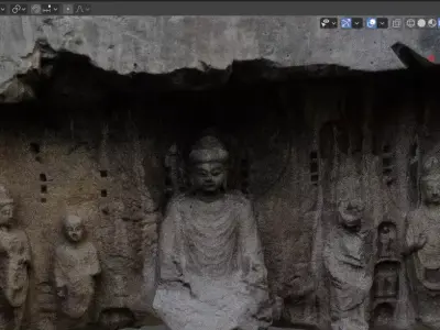 Deity Statue Sculpture37 3D model