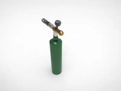 fire torch 3D model