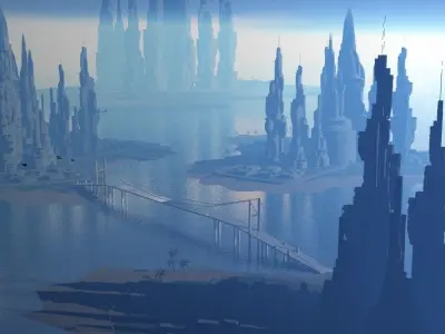 Colonial Sector City  Free 3D model