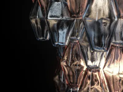 Venini Poliedri Ceiling Lamp Low-poly 3D model