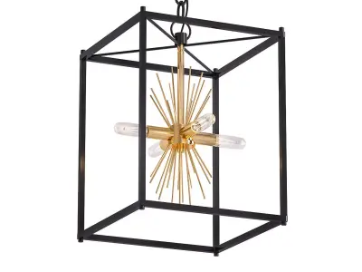 Gold Starburst Chandelier 3D model purchase