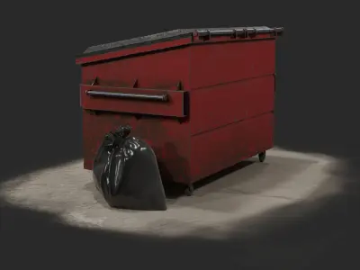 Trash Corner 3D model