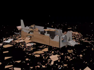 Ruined Villa 3D model