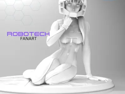 Robotech Vol 2 - Lisa Hayes full uniform 3D print model