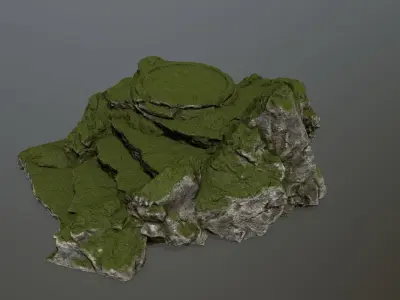 Ladder Ruin Low-poly 3D model 3