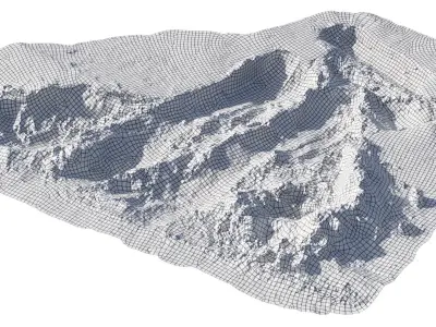 Hole in the snow 3D model