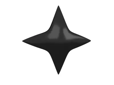 Sparkle v2 010 Low-poly 3D model