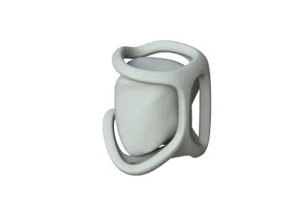 SciFi Shape Object Low Poly 17 Low-poly 3D model
